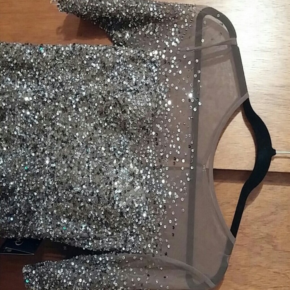 Adrianna Papell Formal Sequined Dress - Picture 3 of 4